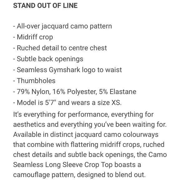 Gymshark Camo Seamless Three Piece Set - Picture 14 of 15